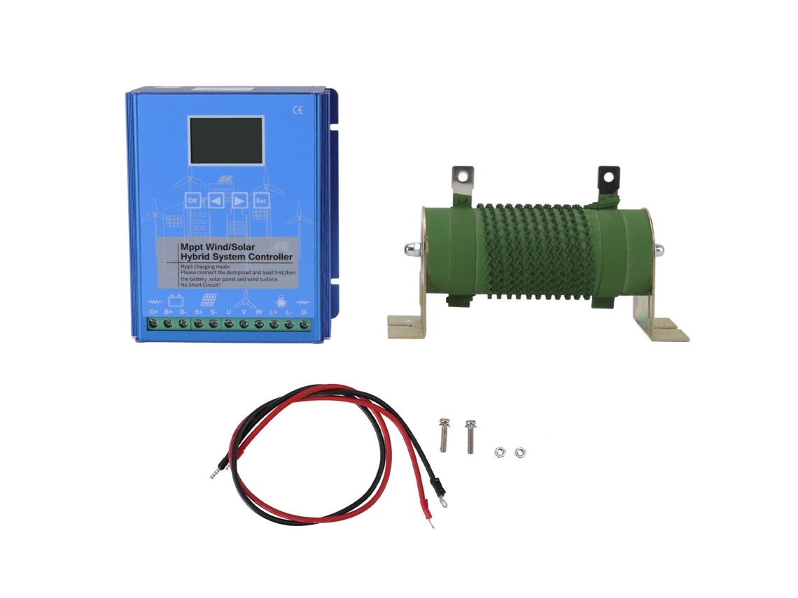 Controlador Híbrido Laxiscreed Para Energia Eólica E Solar 24v/48v Com Display Lcd Mppt