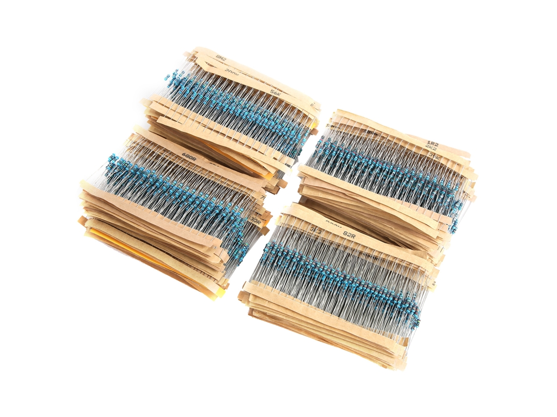 Resistências de Película Metálica 1/4W 156 Tipos