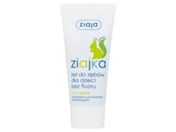 Gel Dentifrício Para Crianças - Ziajka - Sem Flúor - Aroma De Cranberry - 50 Ml