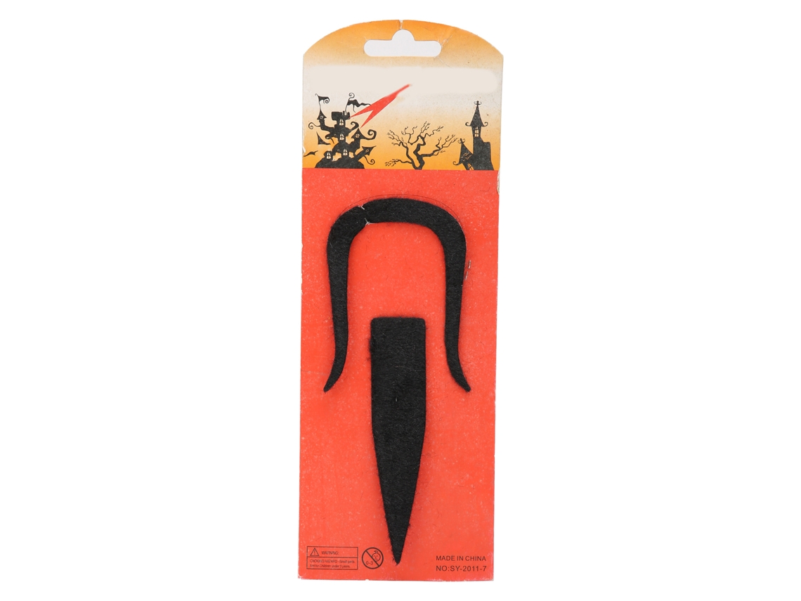 2 bigodes postiços para festas de Halloween e fantasias de cosplay.