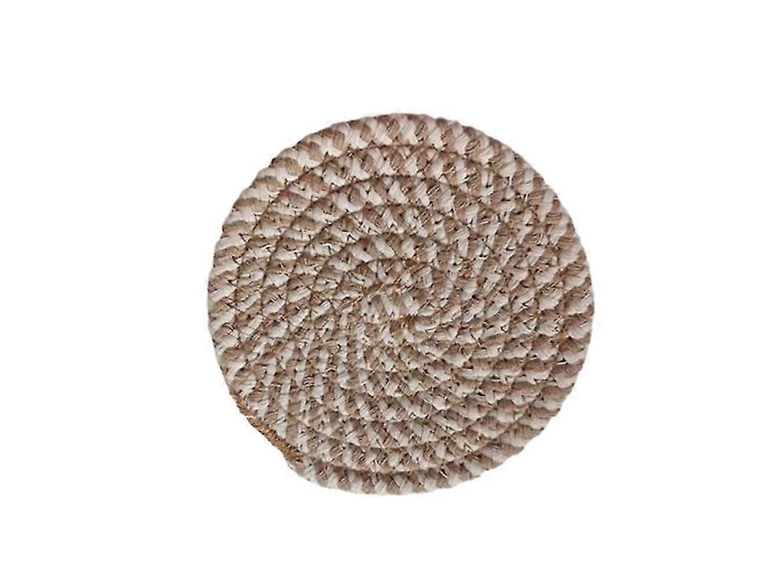 Coaster De Algodão Artesanal, Resistente Ao Calor, Tapete Para Cozinha, Proteção De Mesa, Tapete Para Placa Quente De Algodão Natural. Sygo