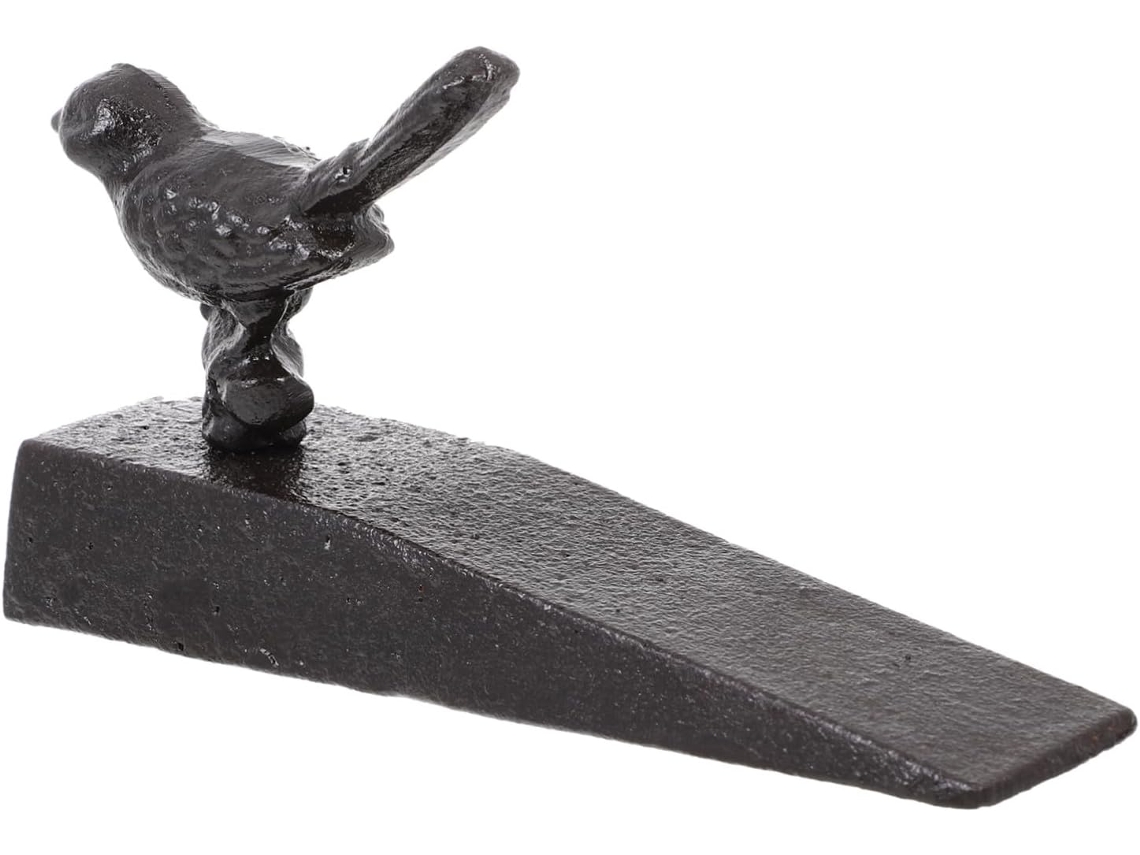 Pequeno Para-choque Decorativo De Ferro Fundido Com Motivo De Pássaro