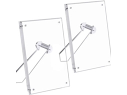 Quadro De Acrílico Magnético Transparente, Com Suporte, 7 Polegadas Sfushos (127178mm)