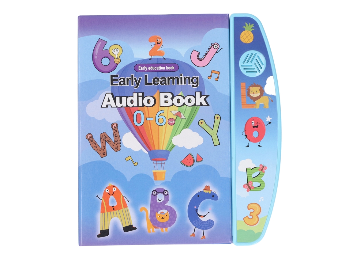 Rebe-livro Eletrônico Infantil Com Sons Para Crianças Estudantes Livro Educativo Interativo Aprendizagem De Idiomas Azul