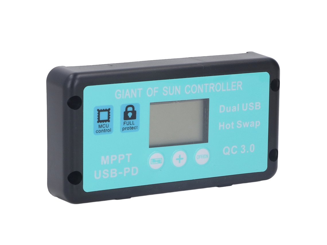 Controlador Solar Laxiscreed Com Regulação Mppt 12v/24v E Carregador Usb Duplo Para Painéis Solares