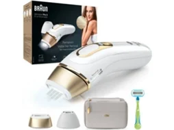Depiladora Luz Pulsada BRAUN Silk·expert Pro 5 PL5154 (IPL - Multi-zonas - Branco e Dourado)