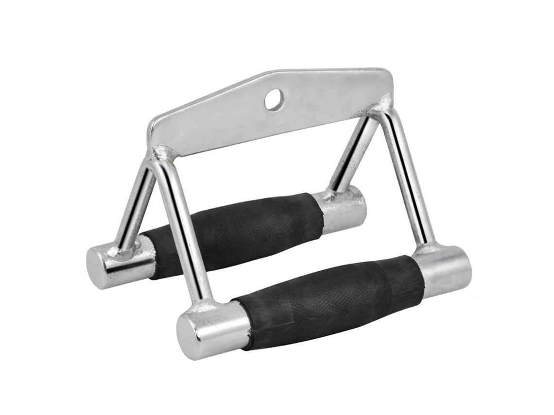 Barra de pressão com duas manoplas, V-shaped, para musculação, treino de força, portátil | S/MARCA