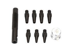 7pcs Set De Perforadoras De Cuero 2-5mm Acero Carbono Herramienta Diy Para Trabajos De Cuero Perforar Cinturones