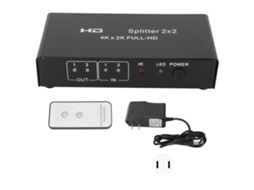 Divisor Hdmi 2 Entradas 2 Saídas 4k 60hz EOOCOO