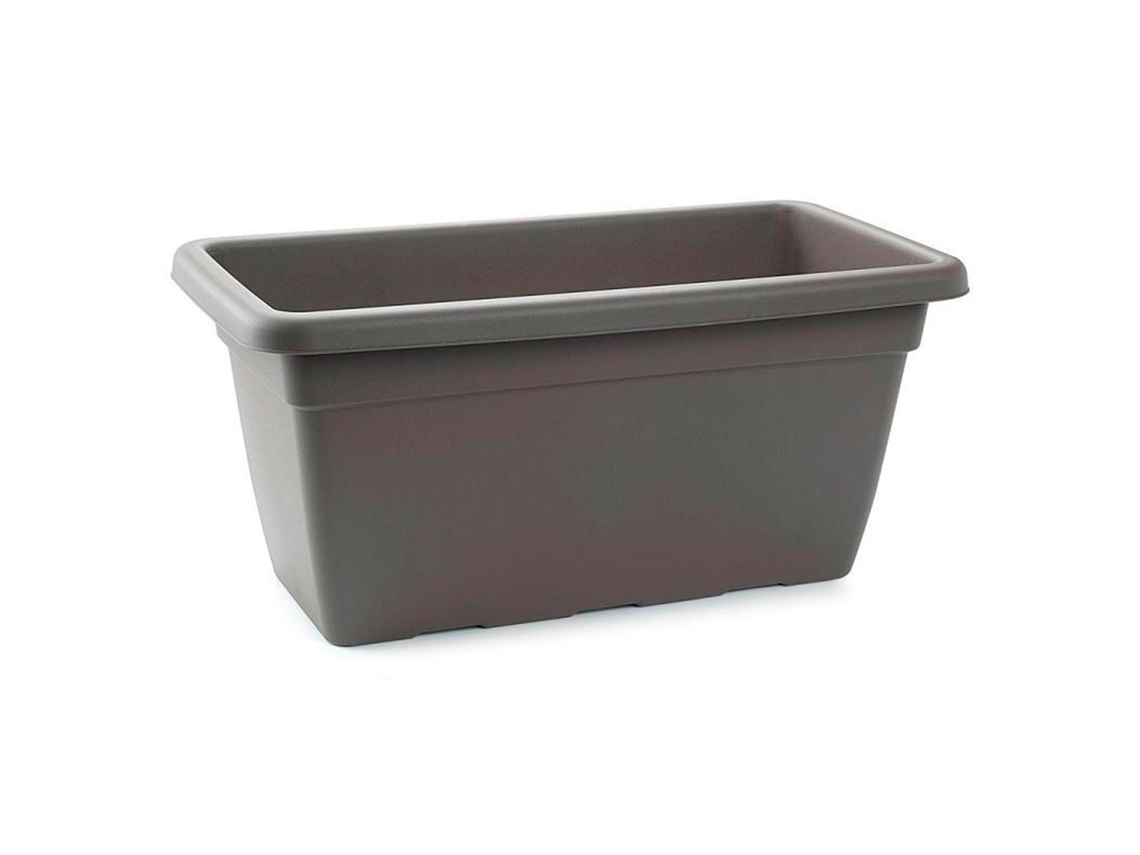 Floreira De Plástico Sem Placa 100 Cm Furos De Drenagem Modelo Plft Formato Retangular Ideal Para Decorar Sua Casa E Jardim Fabricado Na Acan