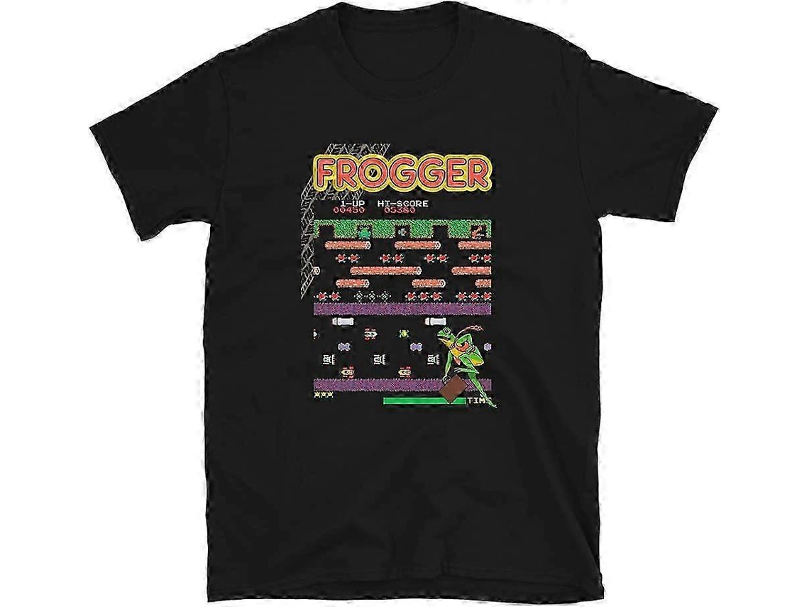 Mod.3 Arcade Frogger Videogame Retro Vintage 80s Console De Jogos Aliens 8 Bits Gamer Retro Camiseta Material Da Moda Ly Ebike