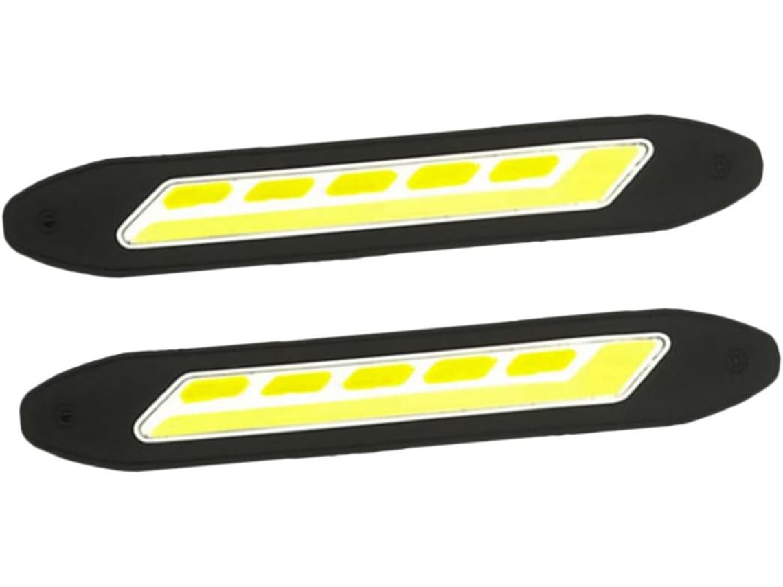 Luzes Diurnas De Led Vaguelly 1000lm Para Carros, Fácil Instalação, 2 Tiras De Silicone À Prova D Água, Ip68, 6w