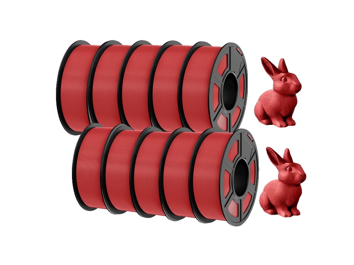 Filamento Para Impressora 3d, Ecolã³gico, Alta Resistãªncia, Petg Vermelho Oem