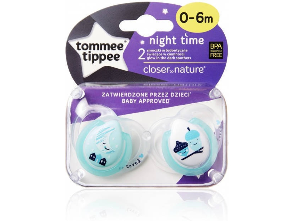 Conjunto 2 Chupetas TOMMEE TIPPEE Night Time