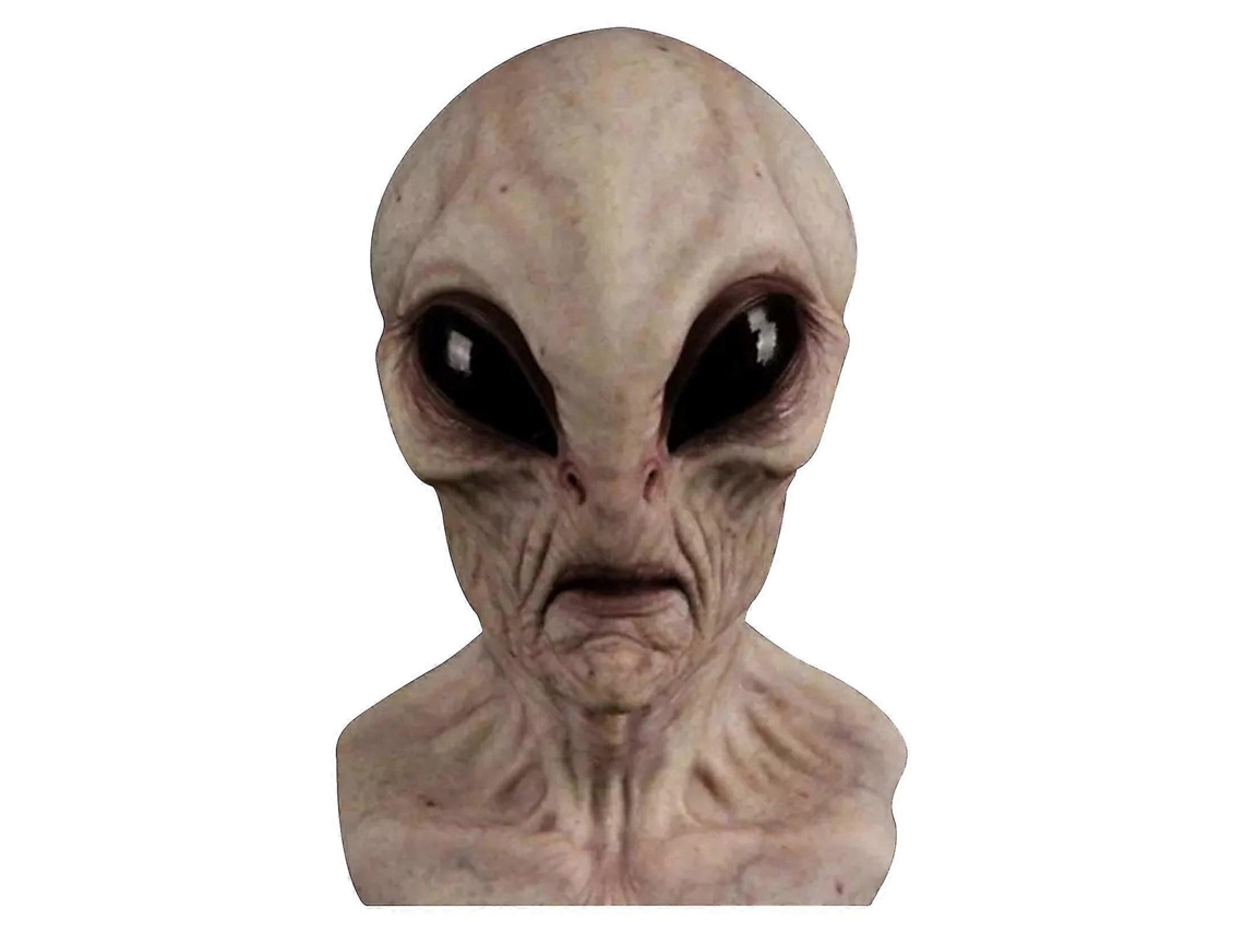 Máscara De Látex Alienígena Halloween Máscara De Terror Alienígena Capacete Olysi Shop (alien Cinza)