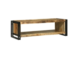 Vidaxl Mesa De Centro 120 X 50 X 38 Cm Madeira De Manga Maciça