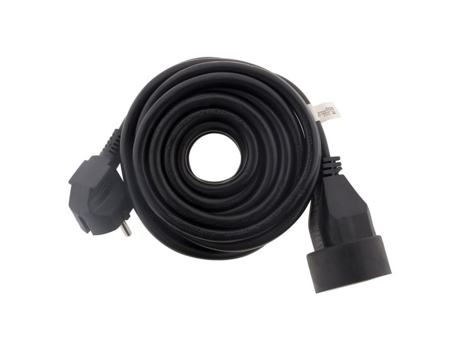 Prolongador - Zenitech - 16a - 10m - Preto - 2pt Ho5vv-f 3g1,5mm²