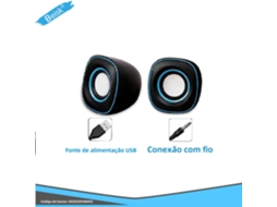 Mini Alto Falante De Área De Trabalho Com Fio, Estéreo 2.0 Com Fonte De Alimentação Usb E Interface De Áudio De 3,5 Mm Beisk