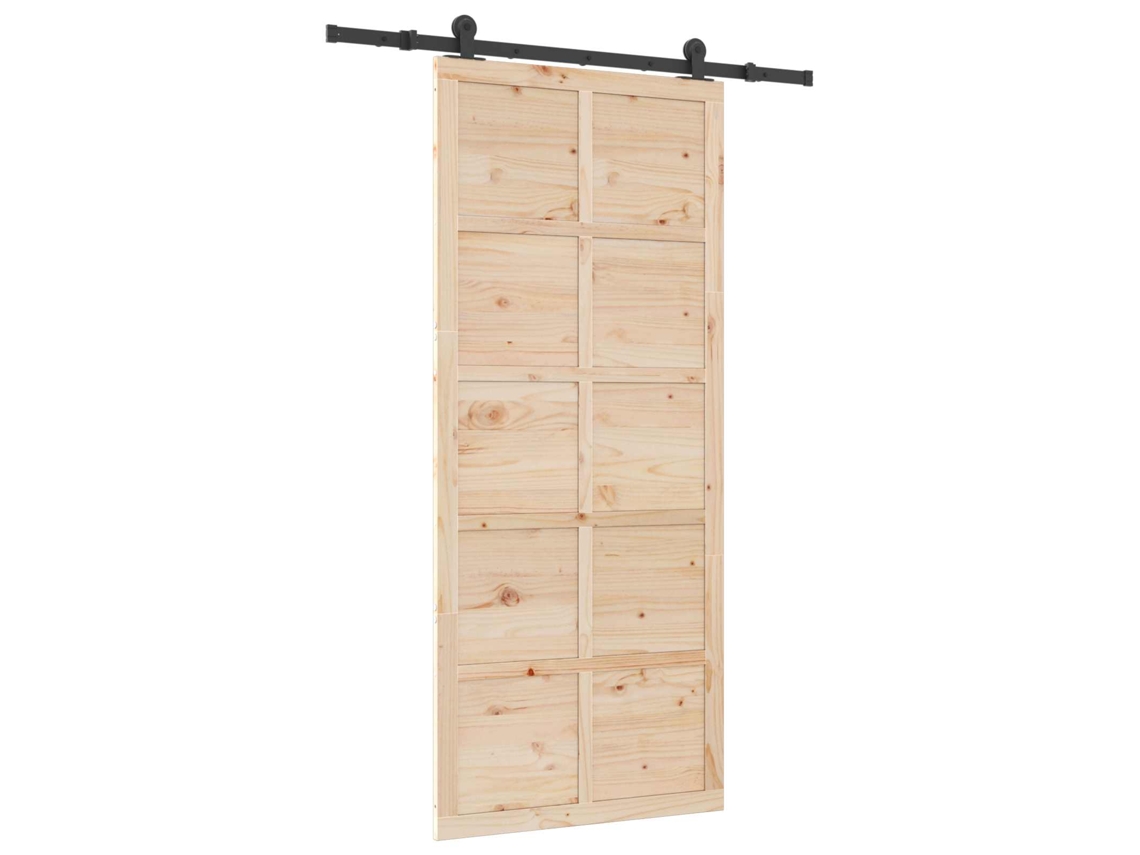 Porta Deslizante Natural 80x208 Cm Madeira de Pinho MAISON EXCLUSIVE