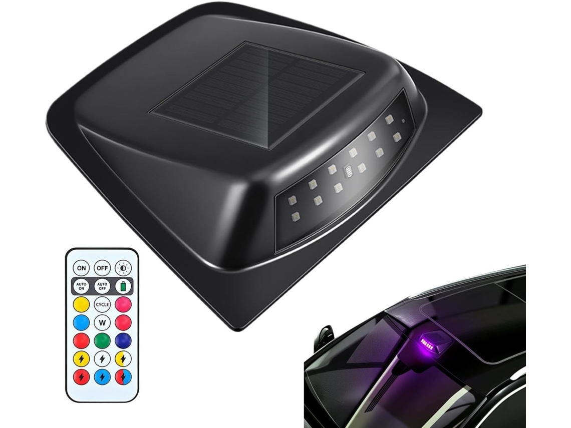 Luz Solar Led Para Teto De Caminhões, 8 Cores, À Prova D Água