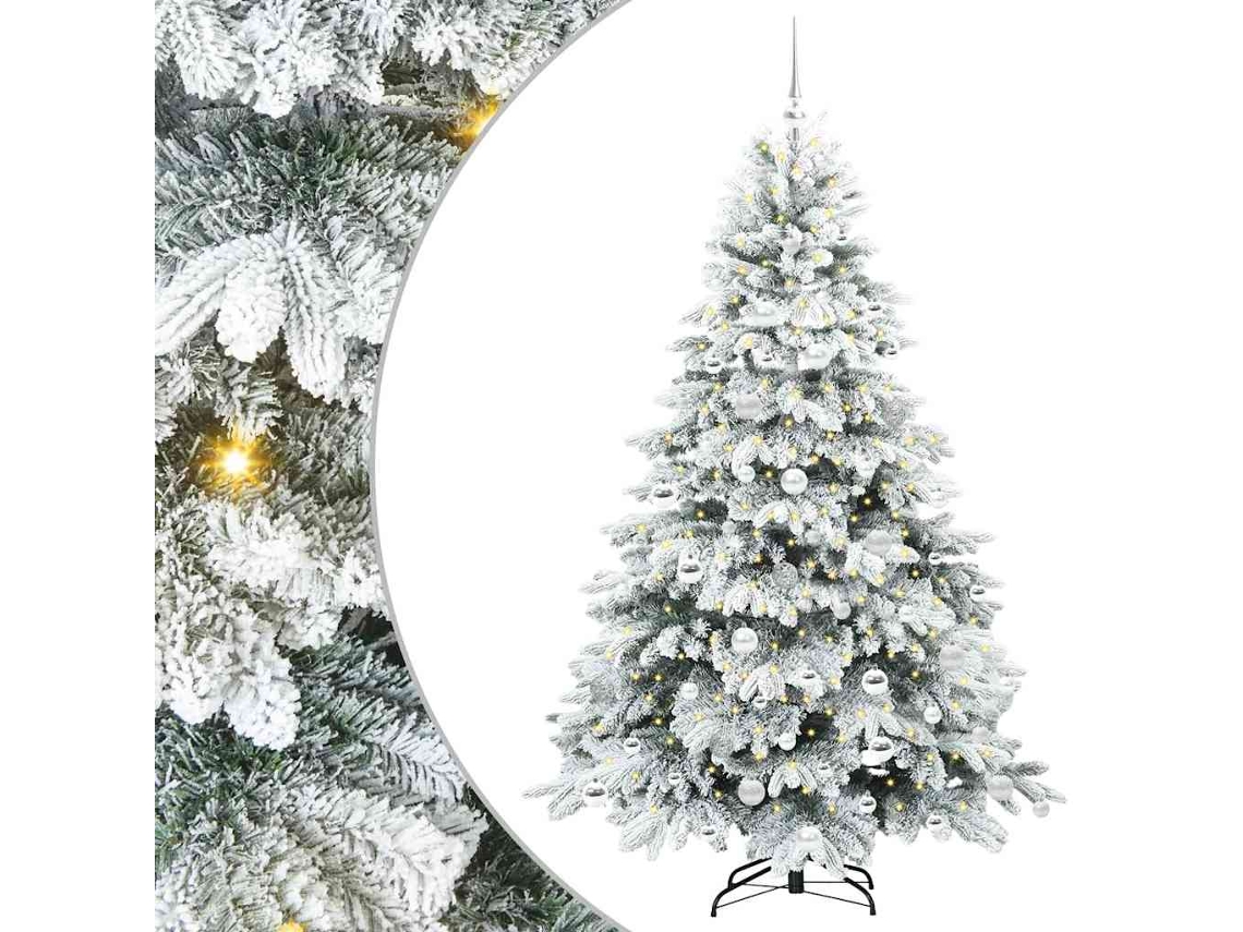 Conjunto 1 Decoração De Natal Vidaxl Branco Plástico (180 Cm)