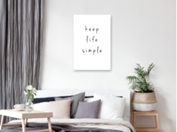 Quadro ARTGEIST Keep Life Simple (1 Part) Vertical (40x60)