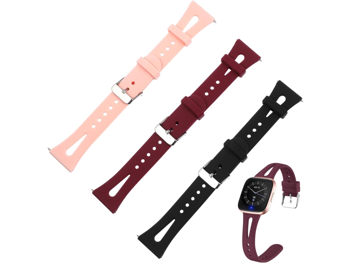 Conjunto De 3 Pulseiras Silicone Para Relógios Inteligentes