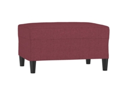 Footstool, Footstools Vidaxl Vermelho Tecido (70 X 55 X 41 Cm)