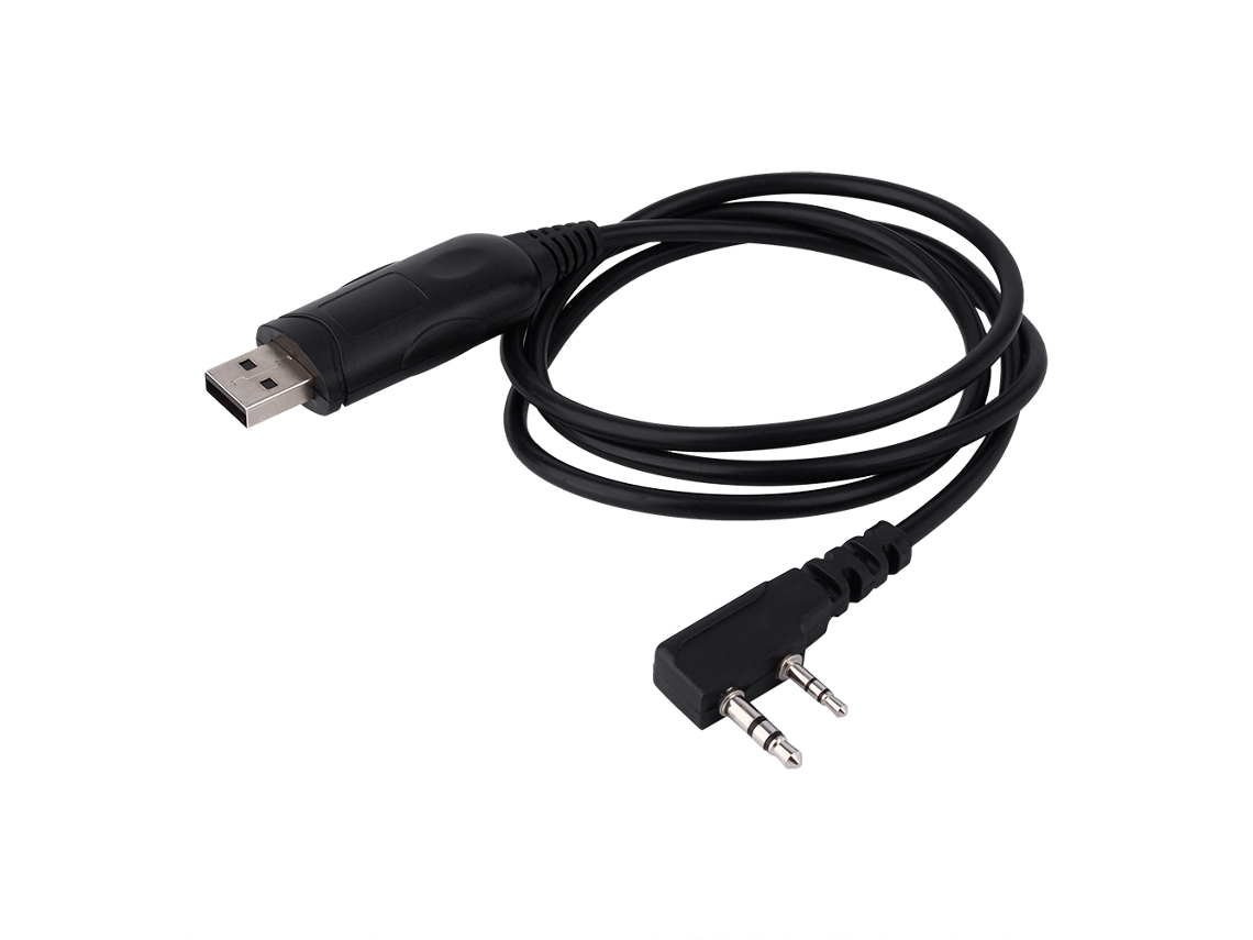 Cabo De Programação Usb Para Rádios Walkie Talkie Baofeng Wanhua Kenwood Uv 5r Com Driver