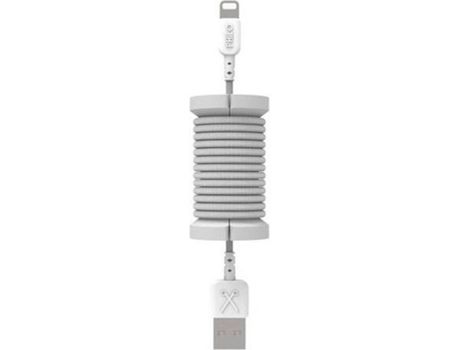 Cabo  Spool (USB - Lightning - 1m - Prateado)