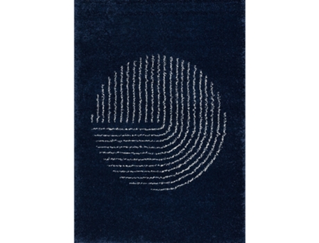 Tapete Yellow Tipi Royal Nomadic Living Polipropileno Azul (120x170cm)