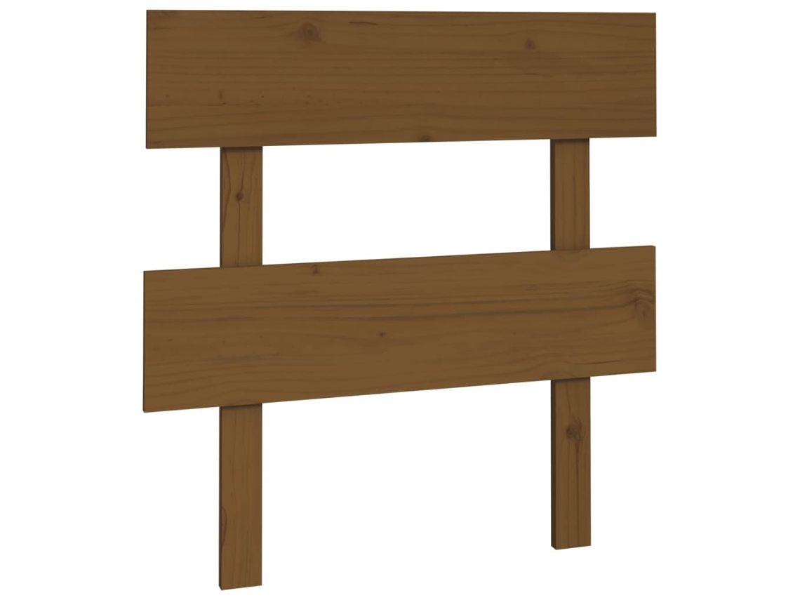 Bed Headboard, Bed Headboards Vidaxl Marrom Madeira De Pinho (103.5 X 81 Cm)