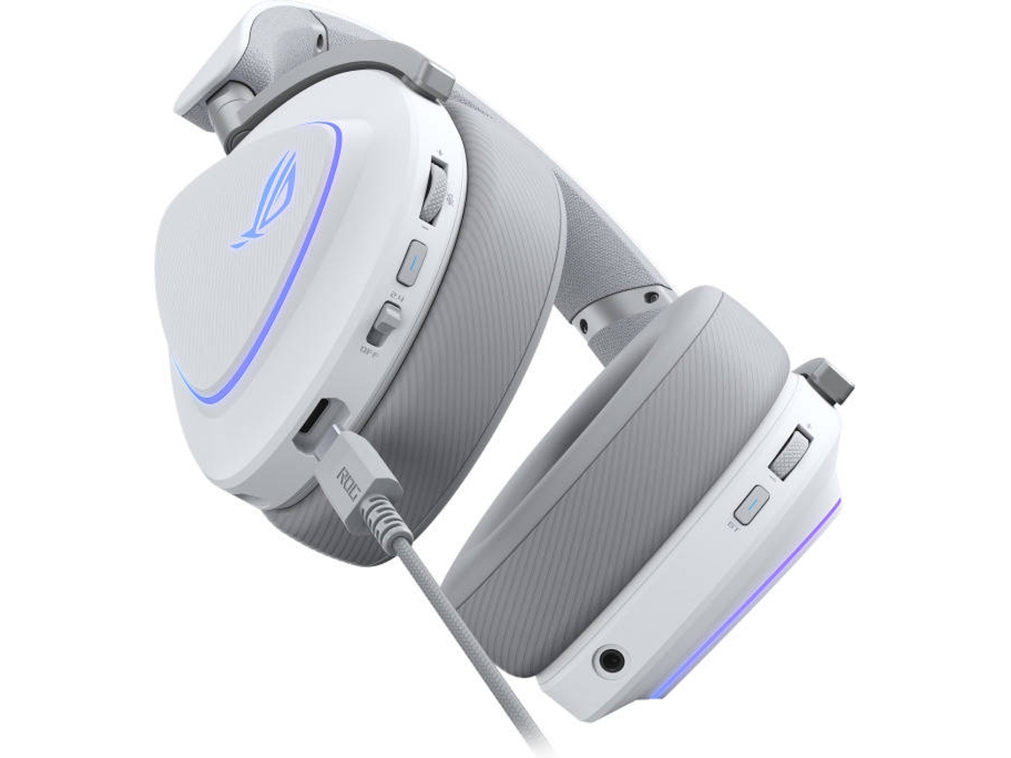 Auscultadores Gaming ASUS Rog Delta II RGB (Wireless - Branco)