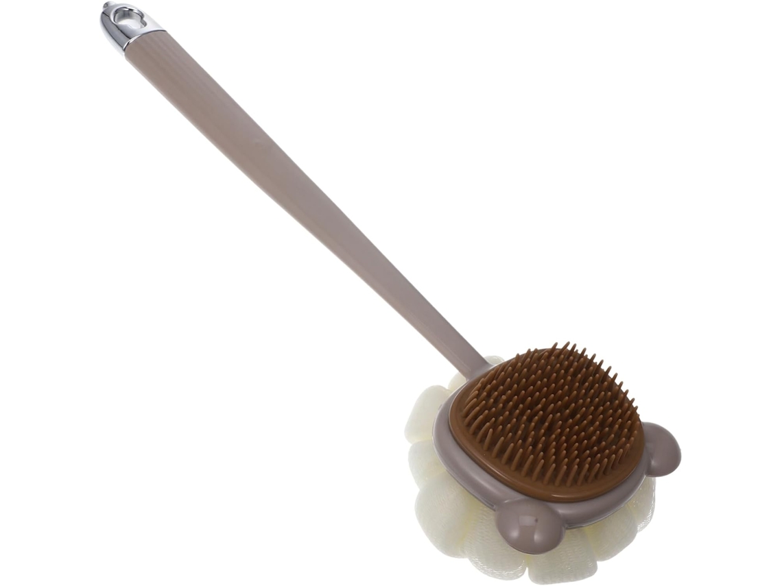 Escova De Banho Bestyash Com Cabo Longo E Dupla Face, Escova De Banho Esfoliante Macia Para As Costas