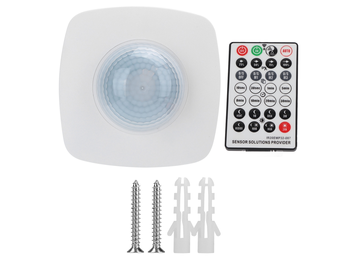 Interruptor De Sensor De Movimento Humano Infrarrojo Com Controle Remoto 220-240v/ca