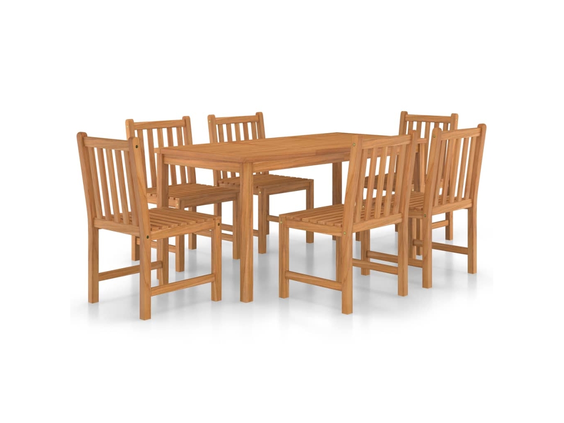 Garden Dinings Set, Garden Dining Sets Vidaxl Marrom Madeira (n/a)