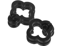 Puxadores Dechous 4em Liga De Zinco, Pretos, Com Design Floral, Fáceis De Instalar E Com Toque Confortável Para Móveis