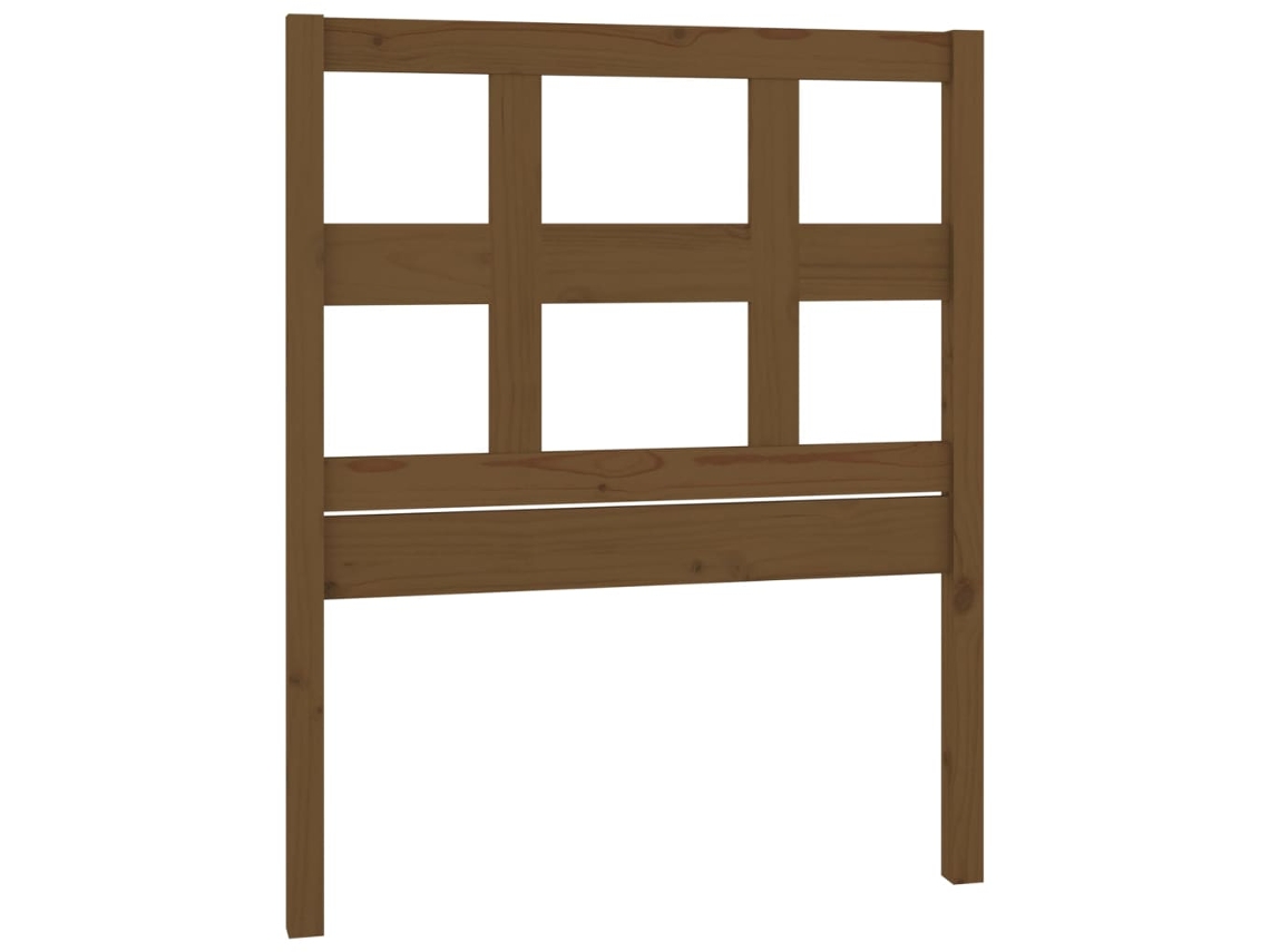 Cabeceira de Cama MAISON EXCLUSIVE em Pinho Maciço Castanho Mel (80,5x4x100 cm)