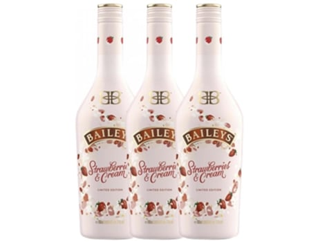 Licor BAILEYS IRISH CREAM Licor Creme Baileys Irish Cream Strawberries (0.75 L - 3 unidades)