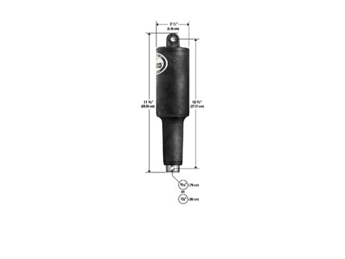 Cilindro reforçado LENCO MARINE INC. 15055-001 12V, L : 28.89 cm, percage = 0.79 cm