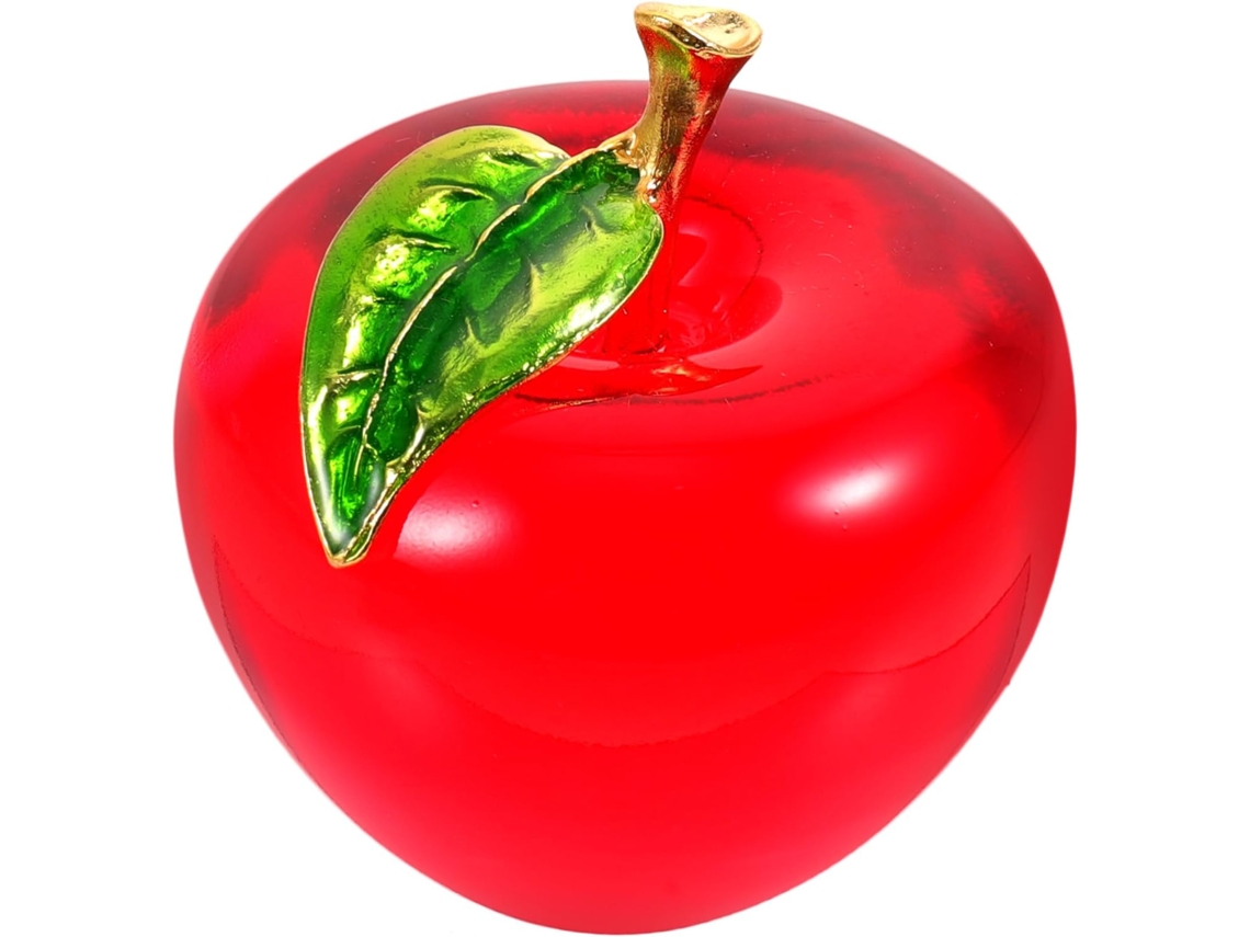 Esculturas De Maçã De Cristal Para Decoração, Estátuas Elegantes, Artesanato Em Formato De Fruta, Presente
