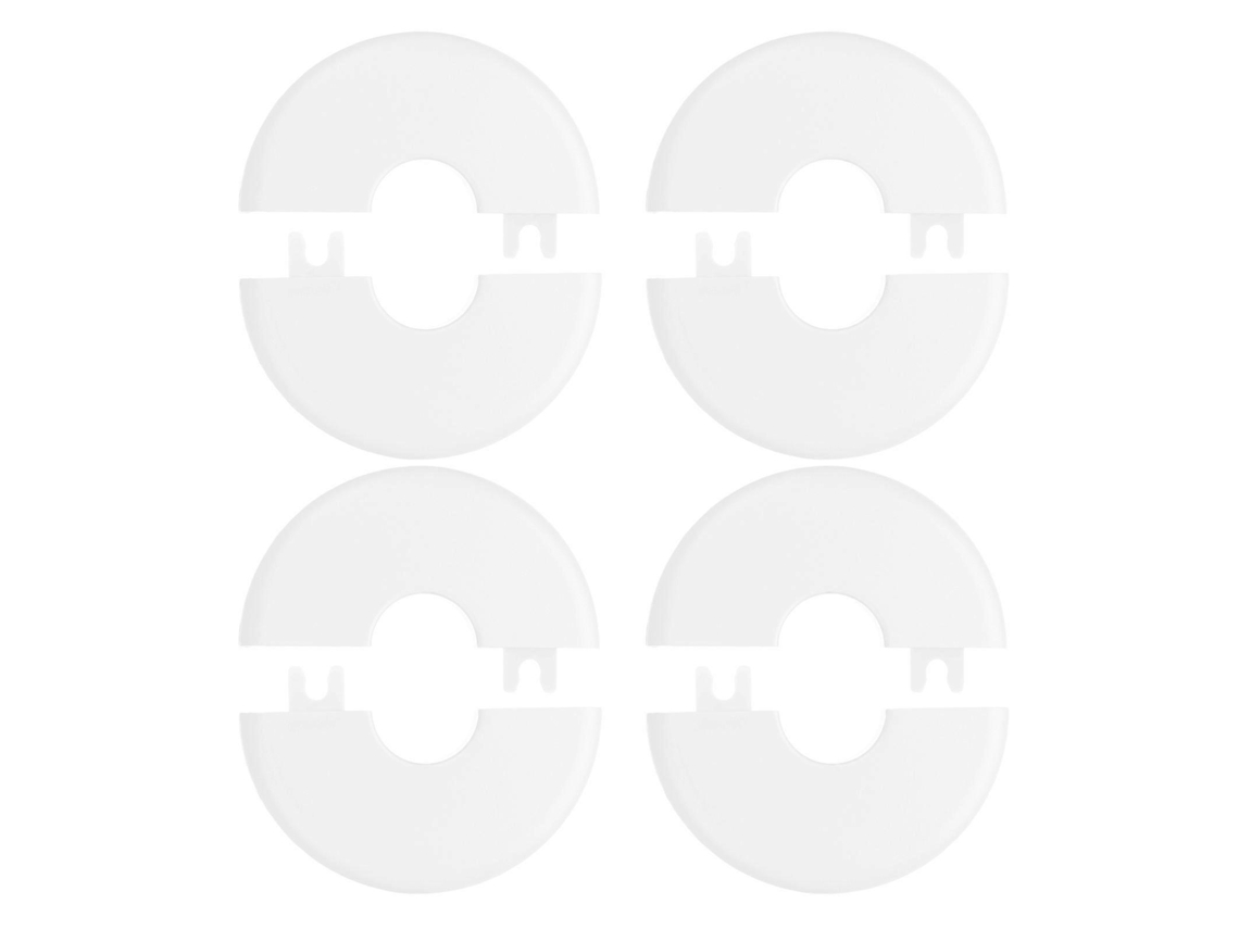 Placa de roseta com flange BRILVIBERA, 4 peças