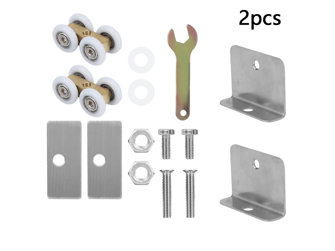 Rodas Para Cabide De Porta De Correr Laxiscreed Com 4 Rodas De Cobre Para Portas Compatíveis
