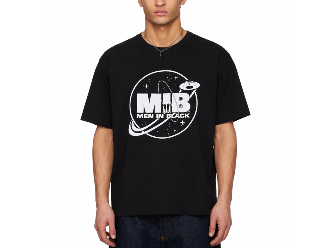 Men In Black Round Logo T-shirt Unisex Adults Size:l