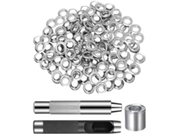 Ilhós de metal com diâmetro interno para reparo de tela, kit de ferragens