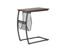 Mesa Auxiliar de Bambu 60x33x67cm Madeira, com bancada abatível | S/MARCA