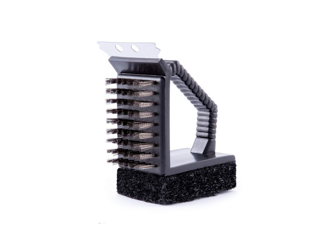 Limpador de Churrasco WT-33 Compacto Inclui Escova, Espátula e Esfregão