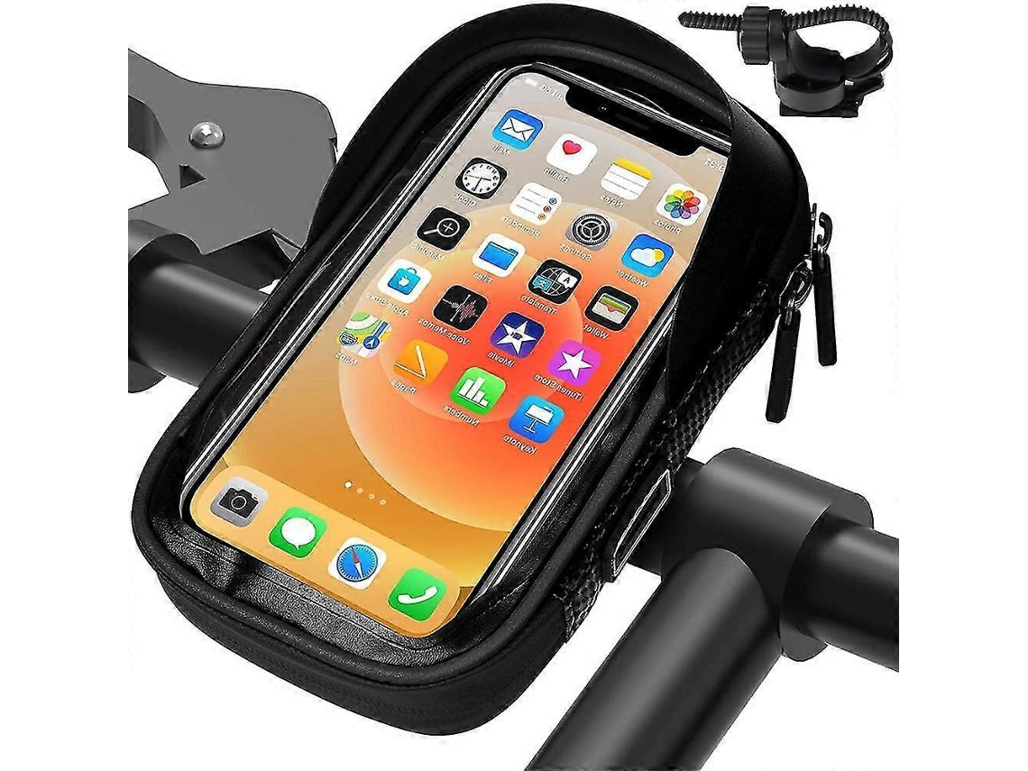 Bolsa Impermeável Para Celular De Bicicleta, Preta, 7 Polegadas Aquaforge