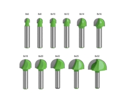 Cortador De Fundo Redondo De Madeira, 11 Peças De Brocas Router Com Mango De 8mm De Carbeto Para Ferramentas De Corte Router