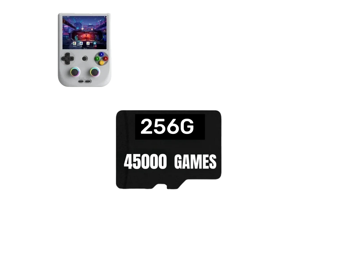 Cartão de memória para jogos, 80.000 jogos, configuração fácil, 256 GB, 45.000 jogos OEM